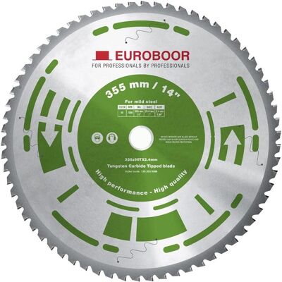 Euroboor EDC.355 Lame de scie circulaire 355mm - Coupe métal - Publicité Euroboor EDC.355 Lame de scie circulaire 355mm - Coupe métal - Publicité