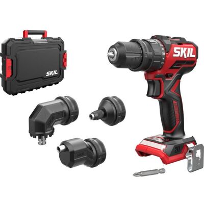 Skil, Perceuse + Visseuses sans fil, Perceuse sans fil avec adaptateurs interchangeables (Perceuse, Perceuse-visseuse) - Publicité Skil, Perceuse + Visseuses sans fil, Perceuse sans fil avec adaptateurs interchangeables (Perceuse, Perceuse-visseuse) - Publicité