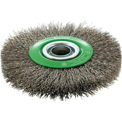 Brosse circulaire fil d'acier inoxydable 150mm - Ondulé, 0,3mm - Publicité Brosse circulaire fil d'acier inoxydable 150mm - Ondulé, 0,3mm - Publicité