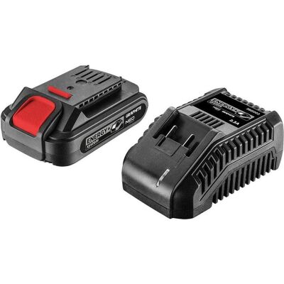 Graphite, Batterie outillage + chargeur, Batterie 18V 2.0Ah avec chargeur Energy (18 V) - Publicité Graphite, Batterie outillage + chargeur, Batterie 18V 2.0Ah avec chargeur Energy (18 V) - Publicité
