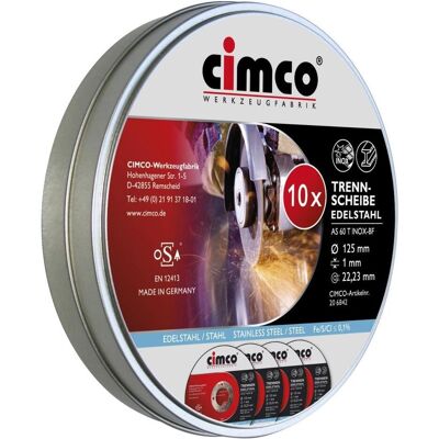 Cimco 206840 - Disques de coupe en inox - 10 pcs - Publicité Cimco 206840 - Disques de coupe en inox - 10 pcs - Publicité