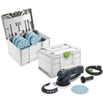 Festool, Ponceuse + polisseuse, RO 150 FEQ-SYS GR - Publicité Festool, Ponceuse + polisseuse, RO 150 FEQ-SYS GR - Publicité
