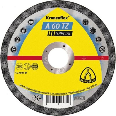 KLINGSPOR - A 60 TZ Special 202400 - 115 x 1.0 mm - Publicité KLINGSPOR - A 60 TZ Special 202400 - 115 x 1.0 mm - Publicité