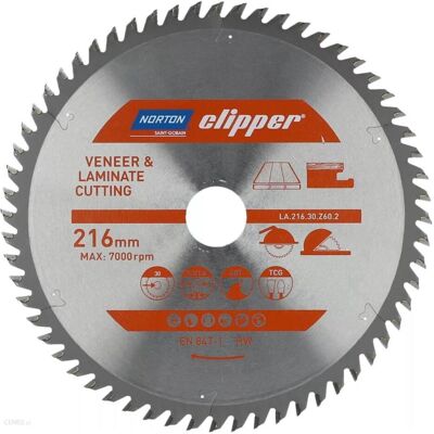 Symantec NORTON ABRASIVES Disque de scie circulaire - Stratifié 216mm - Publicité Symantec NORTON ABRASIVES Disque de scie circulaire - Stratifié 216mm - Publicité