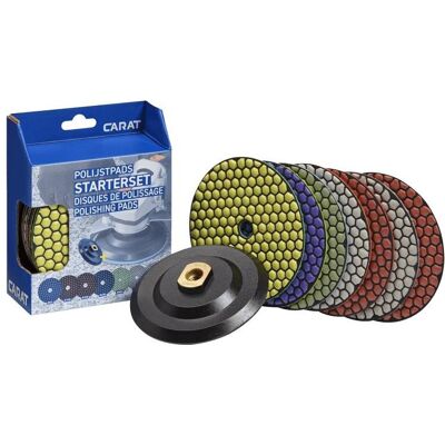 Carat - EGPSET0000 - 125mm - Ensemble disques diamant polissage - Publicité Carat - EGPSET0000 - 125mm - Ensemble disques diamant polissage - Publicité