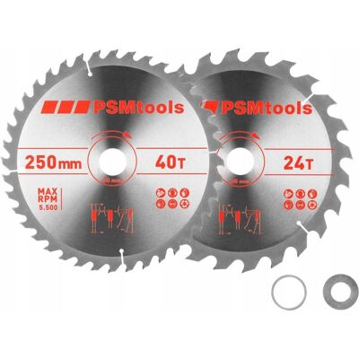 Abrasifs, Set of two discs HM 250x30mm 24/40Z (24, 40) - Publicité Abrasifs, Set of two discs HM 250x30mm 24/40Z (24, 40) - Publicité