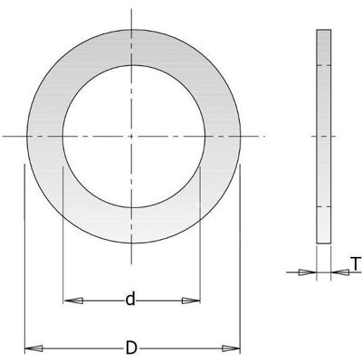 CMT - 299.216.00 - 25.4-15.875 mm - 1.4 mm - Anneau - Publicité CMT - 299.216.00 - 25.4-15.875 mm - 1.4 mm - Anneau - Publicité