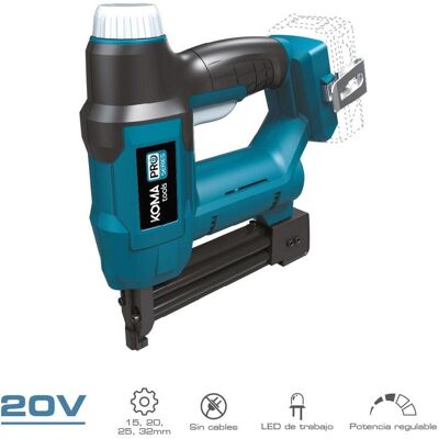 KOMA TOOLS Pistolet à clouer - 20V, 100 Clous, Lumière LED - Publicité KOMA TOOLS Pistolet à clouer - 20V, 100 Clous, Lumière LED - Publicité