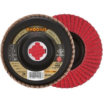 Rhodius ø 115 x 22,23 K40 Disque Fächerschleifscheibe - Fan Loop Disc - Publicité Rhodius ø 115 x 22,23 K40 Disque Fächerschleifscheibe - Fan Loop Disc - Publicité