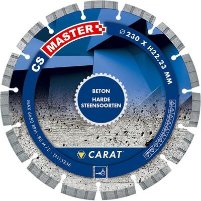 Carat CS-Master Lame diamant 230mm pour béton - Publicité Carat CS-Master Lame diamant 230mm pour béton - Publicité