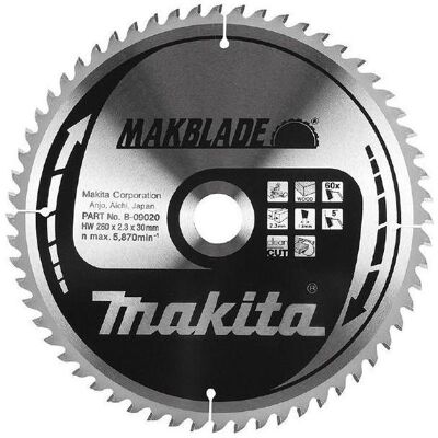 Makita B-17712 Lame de scie circulaire - Bois, 260mm, 24T, Trou 30mm - Publicité Makita B-17712 Lame de scie circulaire - Bois, 260mm, 24T, Trou 30mm - Publicité