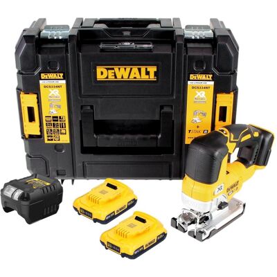 DeWalt - DCS 334 D2T - 18V Brushless - 2x 2.0Ah - Scie sauteuse - Publicité DeWalt - DCS 334 D2T - 18V Brushless - 2x 2.0Ah - Scie sauteuse - Publicité