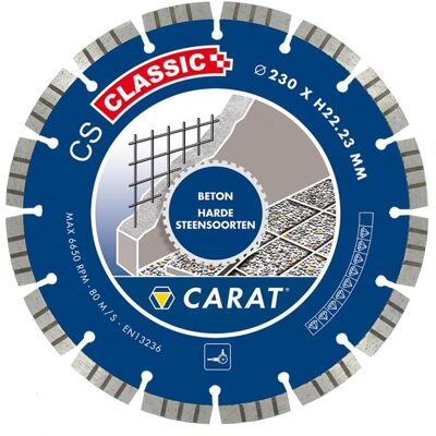 Carat Lame de scie diamantée - 150mm, segment turbo - Béton - Publicité Carat Lame de scie diamantée - 150mm, segment turbo - Béton - Publicité