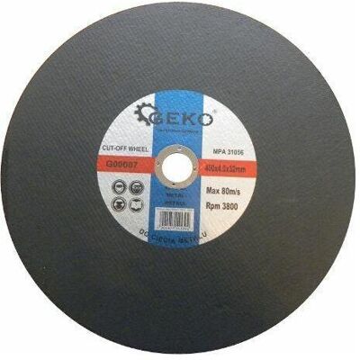 GEKO, Lame de scie, Disque à tronçonner le métal 400x4x32mm - Publicité GEKO, Lame de scie, Disque à tronçonner le métal 400x4x32mm - Publicité