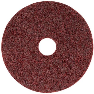 3M Abrasifs, Disque abrasif en non-tissé Scotch Brite SC-DH D. 178 mm moyen rouge avec centrage (180) - Publicité 3M Abrasifs, Disque abrasif en non-tissé Scotch Brite SC-DH D. 178 mm moyen rouge avec centrage (180) - Publicité