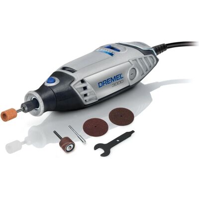 Dremel, Machine-outil multifonction, 3000-5 (Outil de rotation) - Publicité Dremel, Machine-outil multifonction, 3000-5 (Outil de rotation) - Publicité