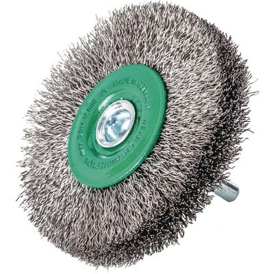 Lessmann Modèle - Brosse ronde - Diamètre 60mm - Fil 0,2mm - Largeur 18mm - Durable - Publicité Lessmann Modèle - Brosse ronde - Diamètre 60mm - Fil 0,2mm - Largeur 18mm - Durable - Publicité
