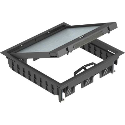 Insert de Appareil OBO Bettermann - Carré, 3 Modules, Noir RAL9011 - Type de Produit - Publicité Insert de Appareil OBO Bettermann - Carré, 3 Modules, Noir RAL9011 - Type de Produit - Publicité