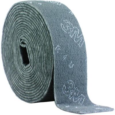 3M Abrasifs, Rouleau abrasif non tissé 115x10m CF-RL gris S ultra fin/s.fin - Publicité 3M Abrasifs, Rouleau abrasif non tissé 115x10m CF-RL gris S ultra fin/s.fin - Publicité