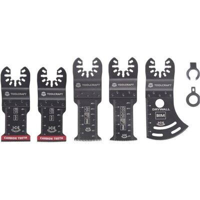 Toolcraft, Lame de scie, TO-10285188 Bimetall, Carbide Multifunktionswerkzeug-Zubehör-Set 5 - Publicité Toolcraft, Lame de scie, TO-10285188 Bimetall, Carbide Multifunktionswerkzeug-Zubehör-Set 5 - Publicité