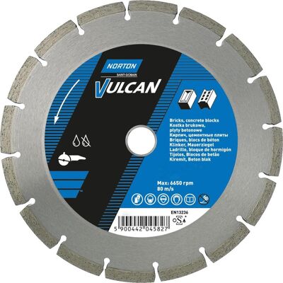 Symantec Norton, Lame de scie, Disque diamanté Vulcan - Publicité Symantec Norton, Lame de scie, Disque diamanté Vulcan - Publicité