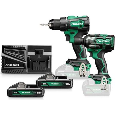 Hitachi Kit d'outils électriques, HIKOKI ZESTAW 18V KC18DE WLZ (DS18DE+WR18DH) 2x4,0Ah HITSYSTEM - Publicité Hitachi Kit d'outils électriques, HIKOKI ZESTAW 18V KC18DE WLZ (DS18DE+WR18DH) 2x4,0Ah HITSYSTEM - Publicité