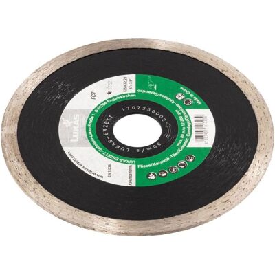 Lukas, Lame de scie, Disque à tronçonner diamanté FC7 pour carrelage/pierre Ø 115 mm pour meuleuse d'angle - Publicité Lukas, Lame de scie, Disque à tronçonner diamanté FC7 pour carrelage/pierre Ø 115 mm pour meuleuse d'angle - Publicité