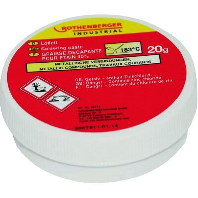 Rothenberger loddefedt 20 g, Fer à souder : accessoires - Publicité Rothenberger loddefedt 20 g, Fer à souder : accessoires - Publicité