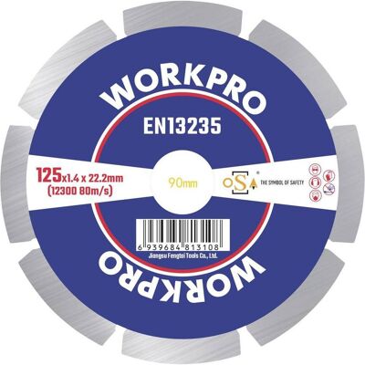 WorkPro - GSOSSE-2 - 125 mm - Multimaterial - Disque de coupe - Publicité WorkPro - GSOSSE-2 - 125 mm - Multimaterial - Disque de coupe - Publicité