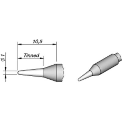 JBC Tools C245041 Pince à souder - Ronde, Droite - 1.0mm - 11mm - Pince à souder - Publicité JBC Tools C245041 Pince à souder - Ronde, Droite - 1.0mm - 11mm - Pince à souder - Publicité