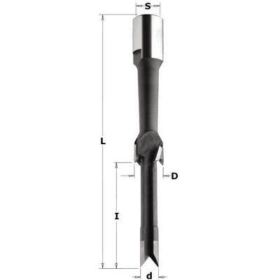 Pointe Cavatrice CMT - M12X1 Foret Profond - Outil de Perçage - Publicité Pointe Cavatrice CMT - M12X1 Foret Profond - Outil de Perçage - Publicité