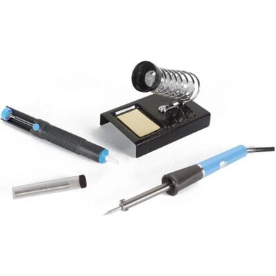 Kit de Soudure Velleman - 25W, Pompe, Support - Publicité Kit de Soudure Velleman - 25W, Pompe, Support - Publicité
