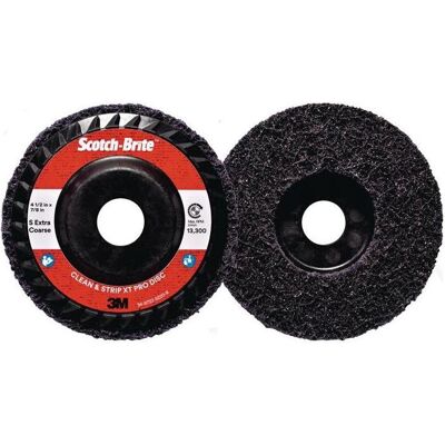 3M Abrasifs, Disque de nettoyage grossier XT-RD PRO D.125x mm S extra grossier perçage 22,23 mm (Extra gros) - Publicité 3M Abrasifs, Disque de nettoyage grossier XT-RD PRO D.125x mm S extra grossier perçage 22,23 mm (Extra gros) - Publicité