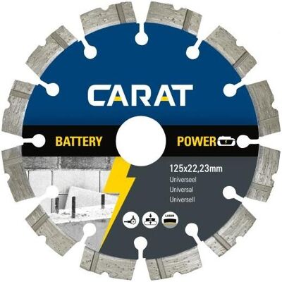 Carat, Lame de scie, CBP1253000 Diamanttrennscheibe Battery Power Universal 125 x 22,23 mm - Publicité Carat, Lame de scie, CBP1253000 Diamanttrennscheibe Battery Power Universal 125 x 22,23 mm - Publicité