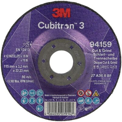 3M Abrasifs, Meule à tronçonner et à ébarber CUBITRON III (36+) - Publicité 3M Abrasifs, Meule à tronçonner et à ébarber CUBITRON III (36+) - Publicité