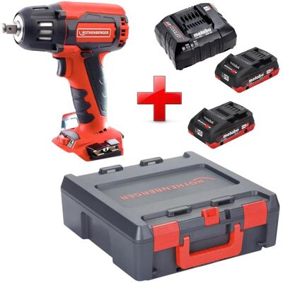 Rothenberger, Perceuse + Visseuses sans fil, RO ID400 Akku Schlagschrauber 18 V 400 Nm Brushless + 2x LiHD Akku 4,0 Ah + Ladegerät (Clé à chocs) - Publicité Rothenberger, Perceuse + Visseuses sans fil, RO ID400 Akku Schlagschrauber 18 V 400 Nm Brushless + 2x LiHD Akku 4,0 Ah + Ladegerät (Clé à chocs) - Publicité