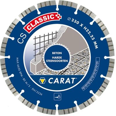 Carat Lame de scie diamantée - 150mm, segment turbo - Béton - Publicité Carat Lame de scie diamantée - 150mm, segment turbo - Béton - Publicité