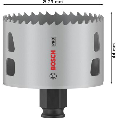 Bosch Professional Zubehör, Scie-cloche, Scie cloche PRO Multi Material PC Plus, 73 mm (73 mm) - Publicité Bosch Professional Zubehör, Scie-cloche, Scie cloche PRO Multi Material PC Plus, 73 mm (73 mm) - Publicité