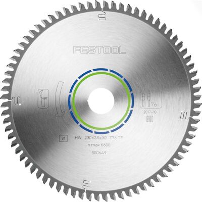 Festool, Lame de scie, Lame de scie circulaire HW 230x2,5x30 TF76 - Publicité Festool, Lame de scie, Lame de scie circulaire HW 230x2,5x30 TF76 - Publicité