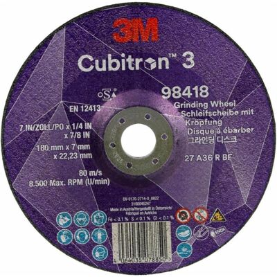 3M Abrasifs, Schruppscheibe Cubitron III (36+) - Publicité 3M Abrasifs, Schruppscheibe Cubitron III (36+) - Publicité