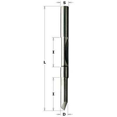 CMT, Tête de fraisage, 716.061.11 Bohr- und Schlichtfräser mit Führung gegen den Fräser 6x18+18x70 Schaft 6 mm - Publicité CMT, Tête de fraisage, 716.061.11 Bohr- und Schlichtfräser mit Führung gegen den Fräser 6x18+18x70 Schaft 6 mm - Publicité