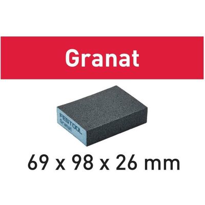 Festool, Abrasifs, Éponge de ponçage 69x98x26 36 GR/6 (36, P36) - Publicité Festool, Abrasifs, Éponge de ponçage 69x98x26 36 GR/6 (36, P36) - Publicité