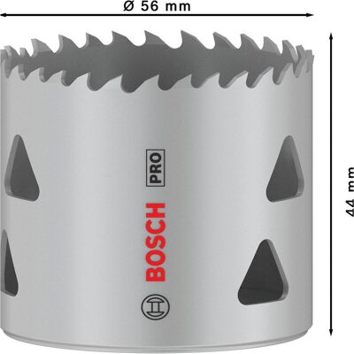 Bosch Professional Zubehör, Scie-cloche, Scie cloche PRO Multi Material, 56 mm, avec filetage (56 mm) - Publicité Bosch Professional Zubehör, Scie-cloche, Scie cloche PRO Multi Material, 56 mm, avec filetage (56 mm) - Publicité