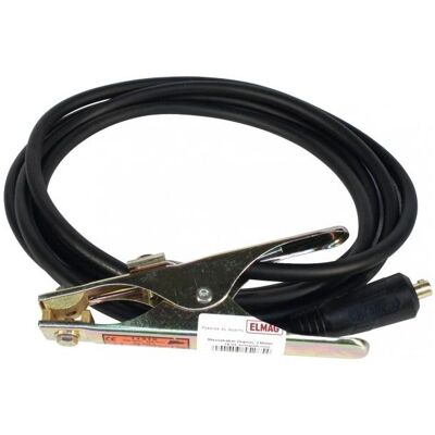 Elmag, Poste à souder : accessoires, - Massekabel 25qmm, 3 Meter SteckerØ 9mm 16/25, komplett montiert - Publicité Elmag, Poste à souder : accessoires, - Massekabel 25qmm, 3 Meter SteckerØ 9mm 16/25, komplett montiert - Publicité