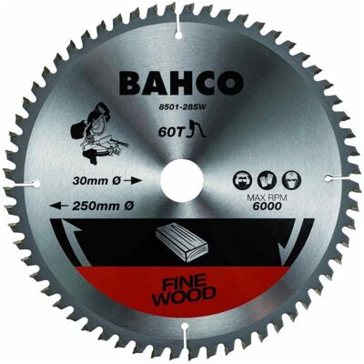 BAHCO - 8501-16SW - Ø216 mm - 24T - Lame de scie circulaire - Publicité BAHCO - 8501-16SW - Ø216 mm - 24T - Lame de scie circulaire - Publicité