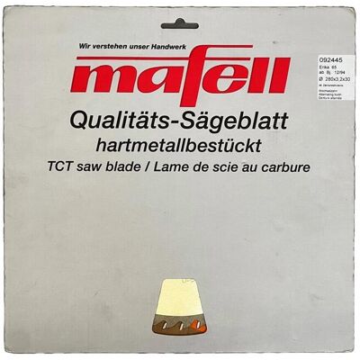 Mafell - HM-Sägeblatt 280x3.2x30 Z48/Eri 65 Universal - 280mm - 30mm bore - Saw blade - Publicité Mafell - HM-Sägeblatt 280x3.2x30 Z48/Eri 65 Universal - 280mm - 30mm bore - Saw blade - Publicité