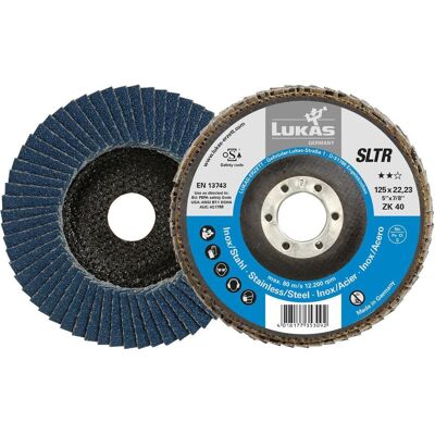 Lukas SLTR 125 mm 60 grain disque abrasif - Publicité Lukas SLTR 125 mm 60 grain disque abrasif - Publicité