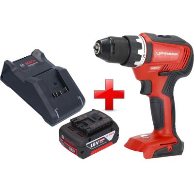 Rothenberger, Perceuse + Visseuses sans fil, RO DD55 Akku Bohrschrauber 18 V 55 Nm Brushless AMPShare + 1x Akku 5,0 Ah + Ladegerät (Perceuse-visseuse) - Publicité Rothenberger, Perceuse + Visseuses sans fil, RO DD55 Akku Bohrschrauber 18 V 55 Nm Brushless AMPShare + 1x Akku 5,0 Ah + Ladegerät (Perceuse-visseuse) - Publicité