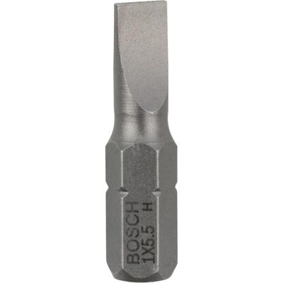 Bosch Professional Zubehör, Embouts, Embout de vissage extra-dur S 1,0 x 5,5, 25 mm, paquet de 25 (Fente de vis) - Publicité Bosch Professional Zubehör, Embouts, Embout de vissage extra-dur S 1,0 x 5,5, 25 mm, paquet de 25 (Fente de vis) - Publicité