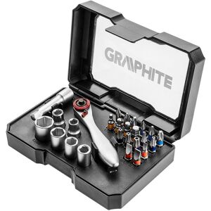 Graphite, Embouts, Topex 26 el. (56H604) įrankių rinkinys - Publicité Graphite, Embouts, Topex 26 el. (56H604) įrankių rinkinys - Publicité